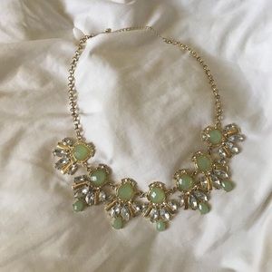 Beautiful emerald color statement necklace!
